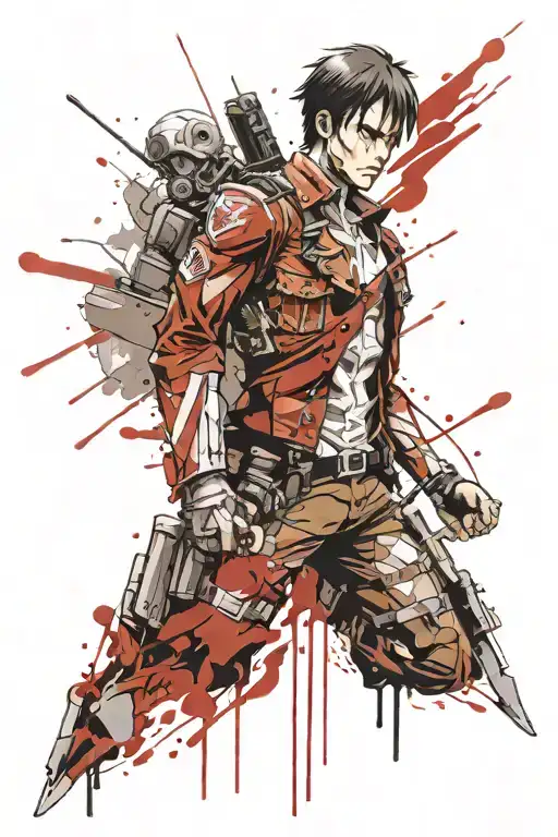 attack on titan survey corp tattoo design idea