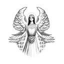 angel orthodox  tattoo design idea