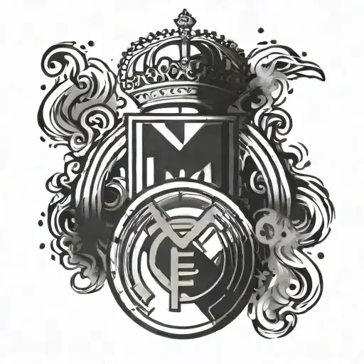 Football real madrid 2018 font tattoo design idea