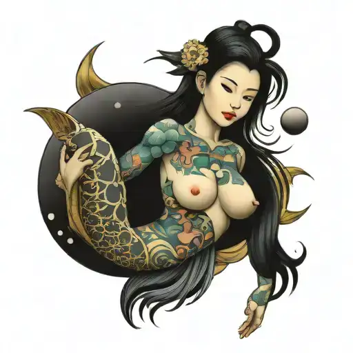 venus planet, mother tattoo design idea