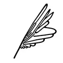 Wing tattoo design idea