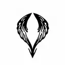 Wing tattoo design idea