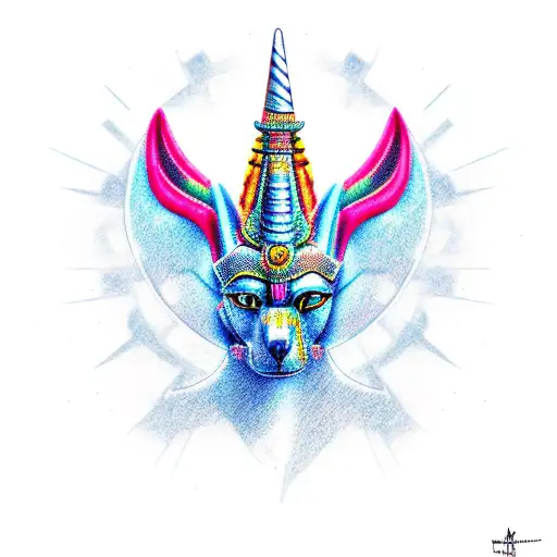 Anubis tattoo design idea