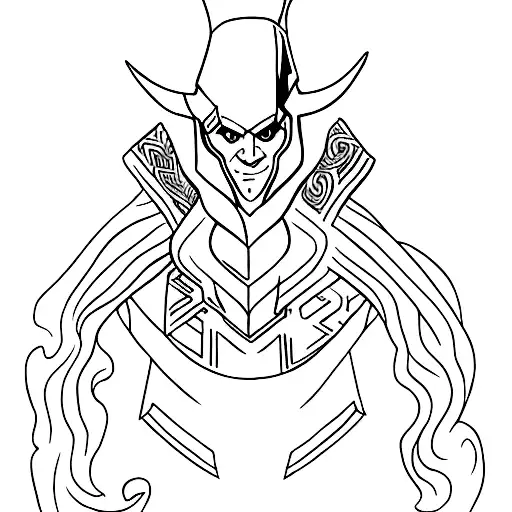 Loki Scarlet Witch tattoo design idea