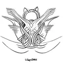 Loki and Wanda Maximoff tattoo design idea