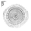 5 large figs in a wicker basket. side view. simplistic tattoo design idea