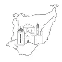 draw me the outline of Sicily in an original way to have a tattoo of Sicily tattoo design idea