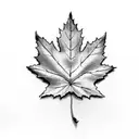 Maple Leaf tattoo design idea