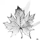 Maple Leaf tattoo design idea