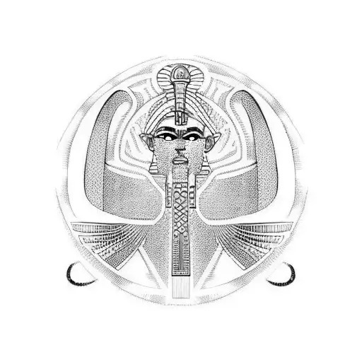Ankh Symbol egyptian  tattoo design idea