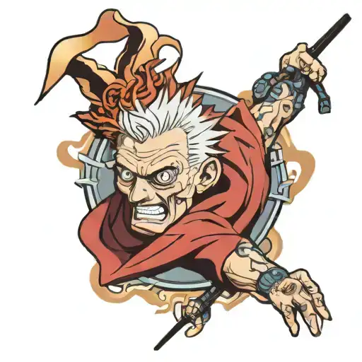 toji fushiguro jujutsu kaisen tattoo design idea