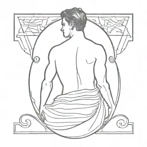 Orpheus looking back tattoo design idea