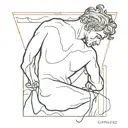 Orpheus looking back tattoo design idea