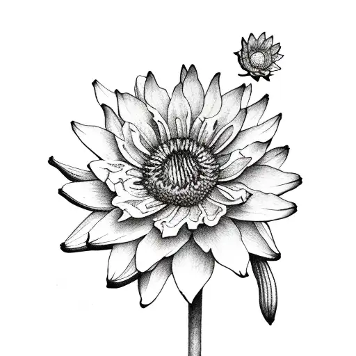 Black and White Sunflower Tattoo PNG Sunflower Tattoo Tattoo Flash Digital  Download,sunflower Tattoo Ideas, Sunflower Outline - Etsy Israel