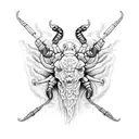 scorpio taurus tattoo design idea