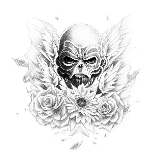 attack on titan, Clone Wars, flowers tattoo design idea