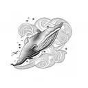 whale tattoo design idea