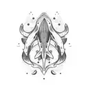 whale tattoo design idea