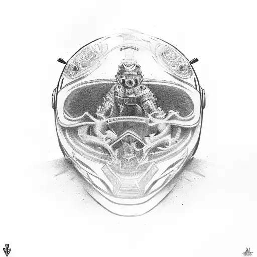 motorbike tattoo design idea