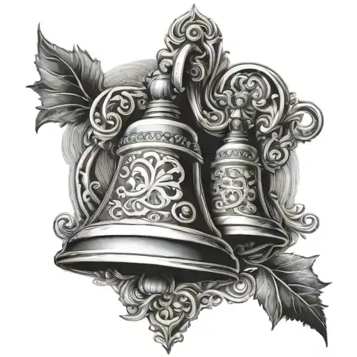 bell, under put "adriana 58'-24'" tattoo design idea