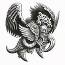 40k Dark Angels tattoo design idea