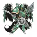 40k Dark Angels tattoo design idea