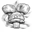 The Level Up Mushroom from Super Mario tattoo design idea