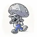 Mushroom from Super Mario tattoo design idea