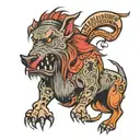 devilsrejects hell hound tattoo design idea