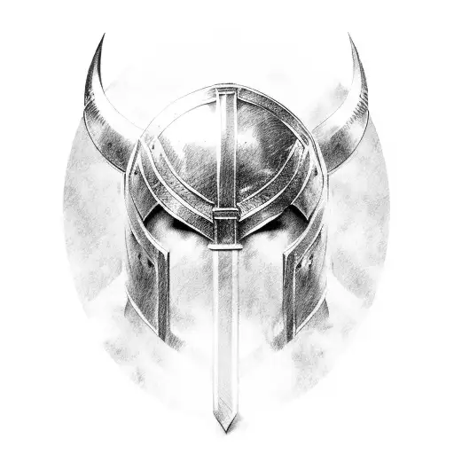 Viking's armor tattoo design idea
