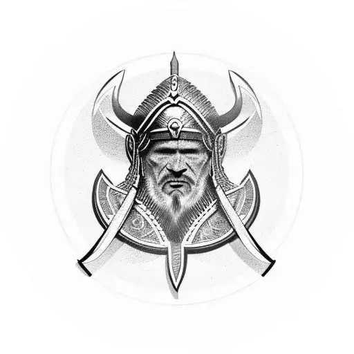 Viking' s Armor tattoo design idea