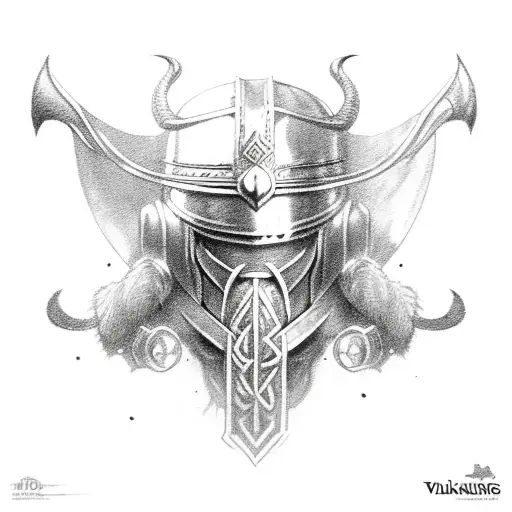 Fullbody Viking's armor tattoo design idea