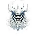Fullbody Viking's armor tattoo design idea