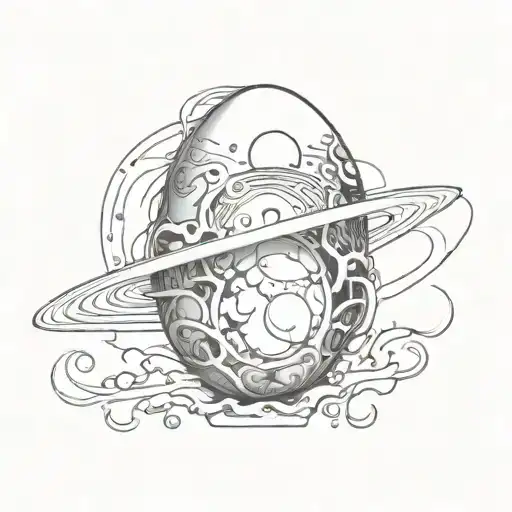 A cosmic egg  tattoo design idea