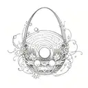 A cosmic egg  tattoo design idea