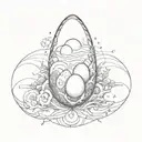 A cosmic egg  tattoo design idea