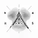 A minimalistic typewriter font spelling out the quote with subtle shading tattoo design idea