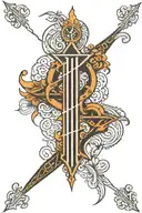 YHWH written tattoo design idea