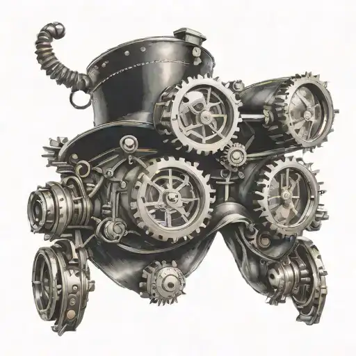 steam punk goggles tattoo design idea