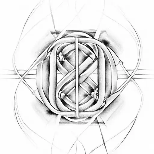 Double helix with mum and dad lettering tattoo design idea