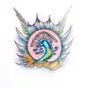 Peacock tattoo design idea