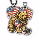American Flag dog tags bears Army tattoo design idea