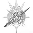 german pastor AND fire tattoo design idea