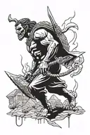david vs goliath goosebumps books comics tattoo design idea