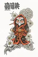 Daruma tattoo design idea