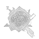 science fiction tattoo design idea