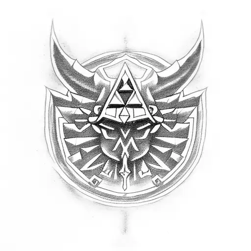 the Legend of zelda  tattoo design idea