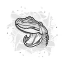 alligator tattoo design idea