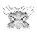 alligator tattoo design idea