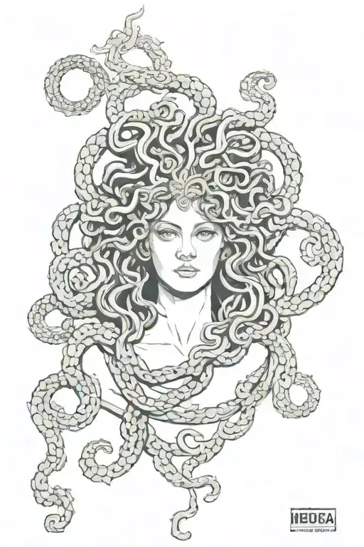 medusa tarot card tattoo design idea